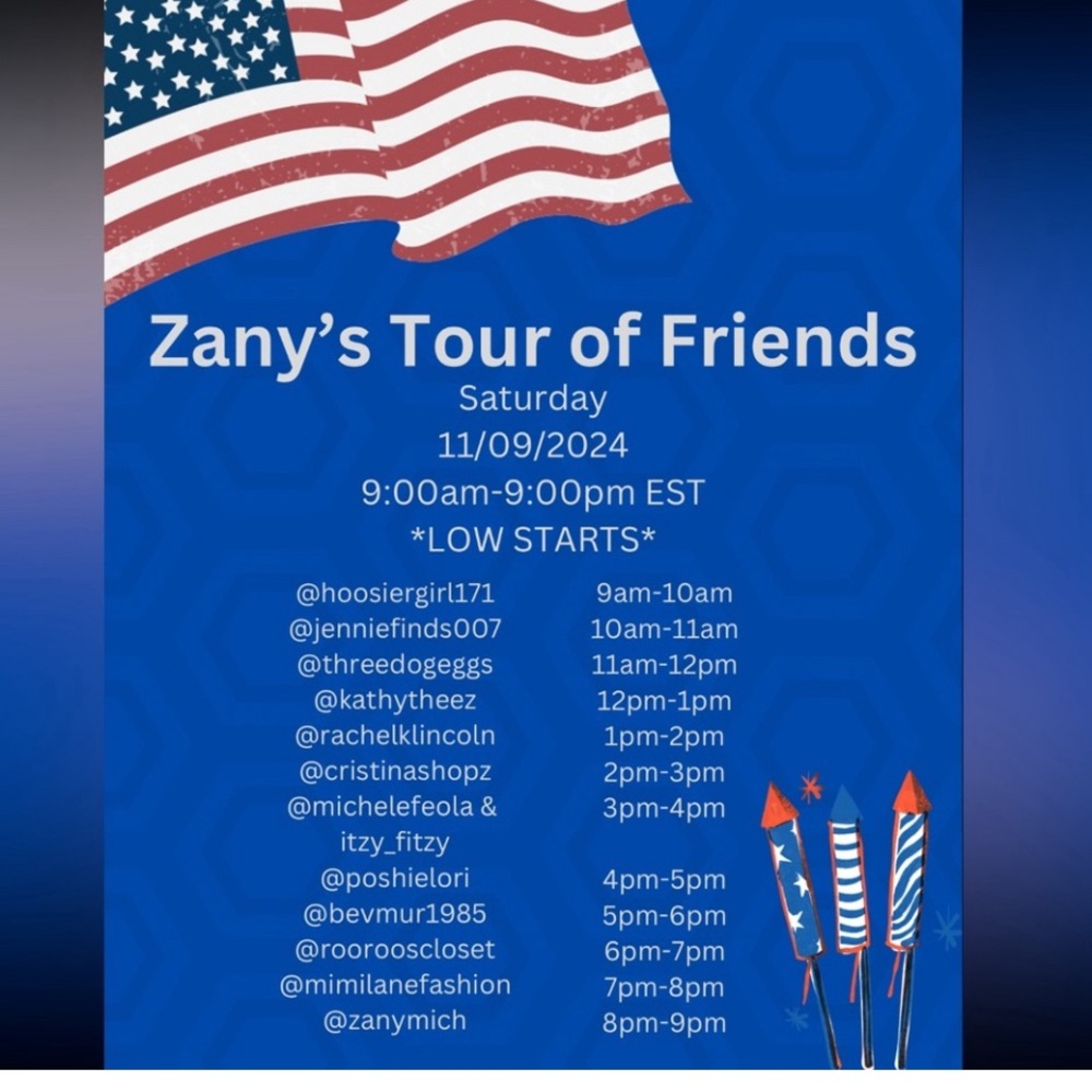 Join me in Zany’s Tour of Friends Saturday Nov 9th 11:00am CST/ 12:00 EST
